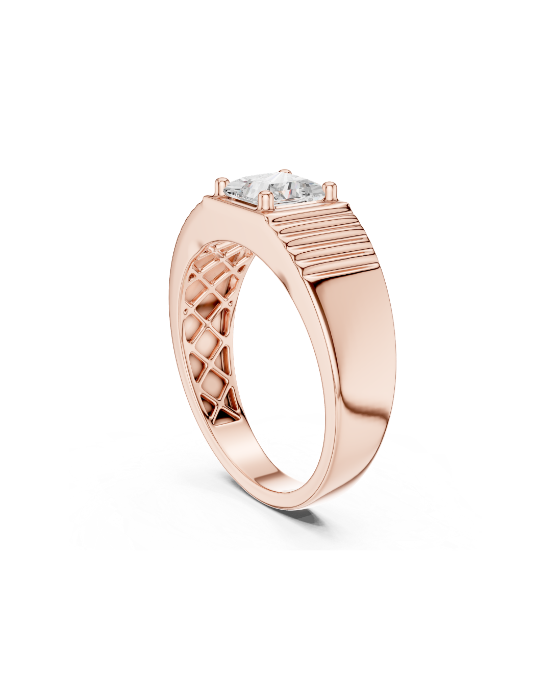 Princess Shape 0.80 CT.Diamond Ring