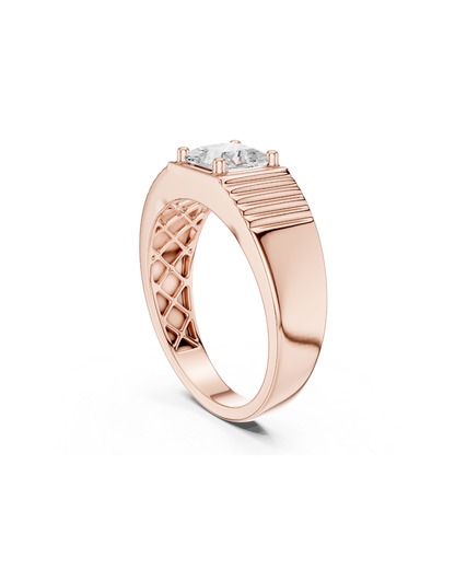 Princess Shape 0.80 CT.Diamond Ring
