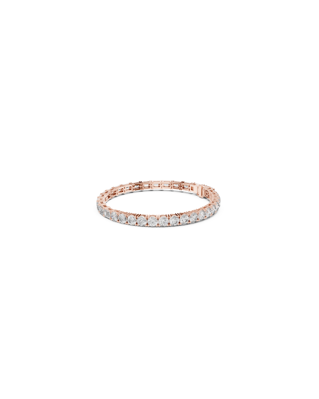 Round - emerald Mix Lab Grown Diamond Bracelet