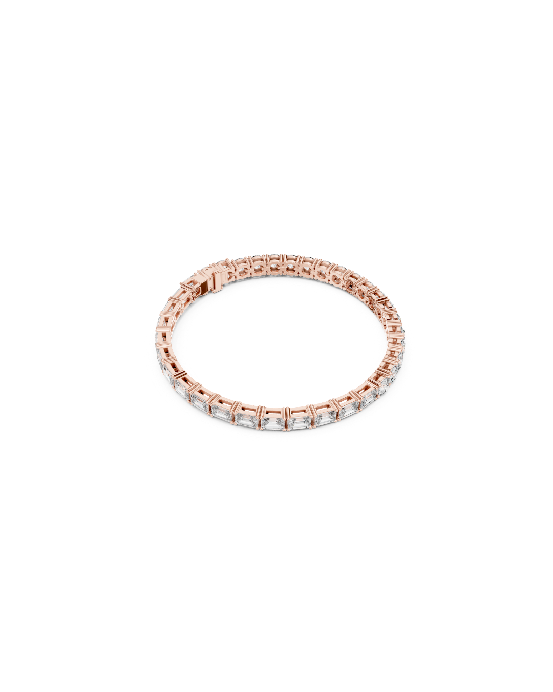 Round - emerald Mix Lab Grown Diamond Bracelet