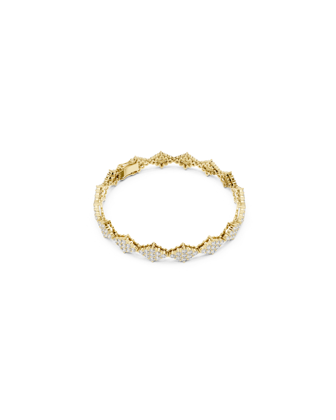 Round Shape Lab Grown Diamond Bracelet