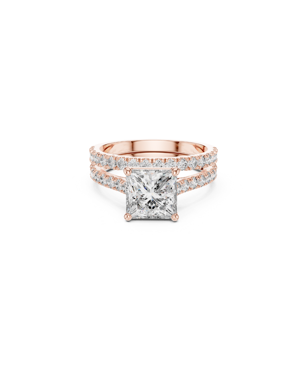 Princess Shape Lab Grown Diamond Ring