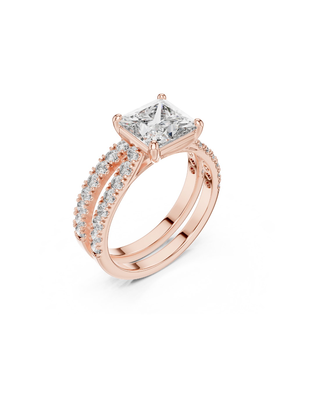 Princess Shape Lab Grown Diamond Ring