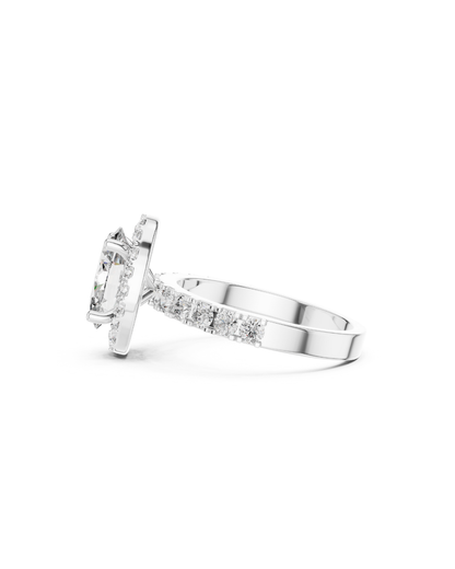 Oval Shape Lab Grown Diamond Ring