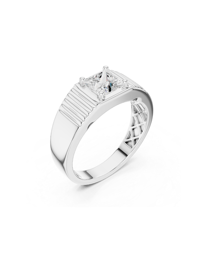 Princess Shape 0.80 CT.Diamond Ring
