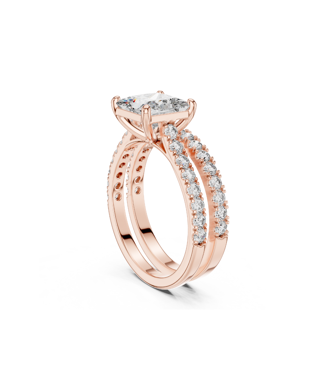 Princess Shape Lab Grown Diamond Ring