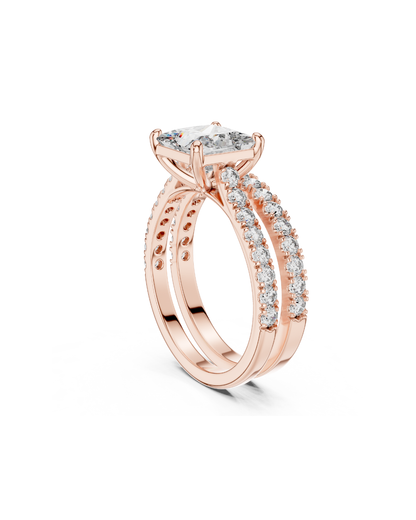Princess Shape Lab Grown Diamond Ring