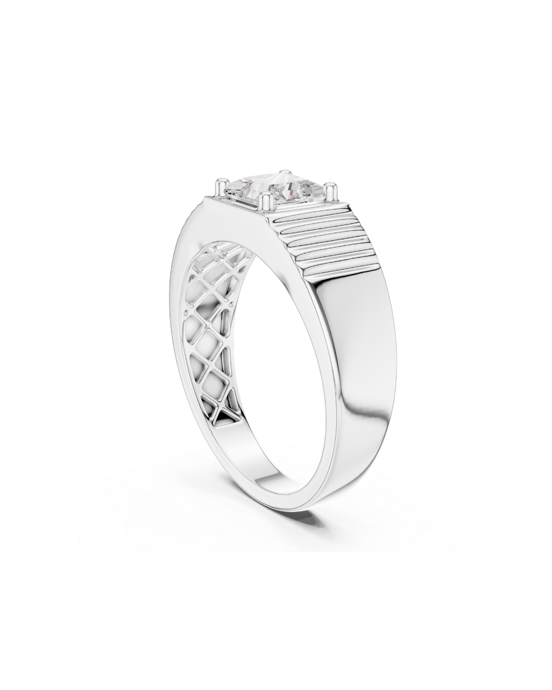 Princess Shape 0.80 CT.Diamond Ring