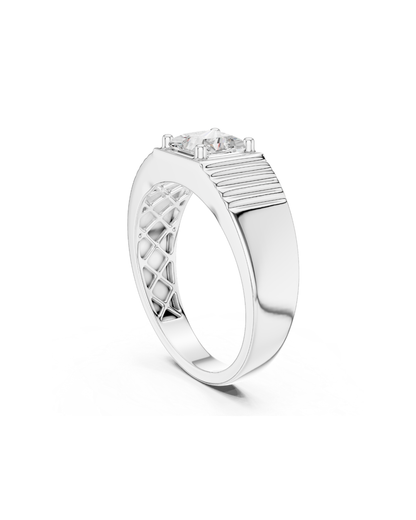 Princess Shape 0.80 CT.Diamond Ring