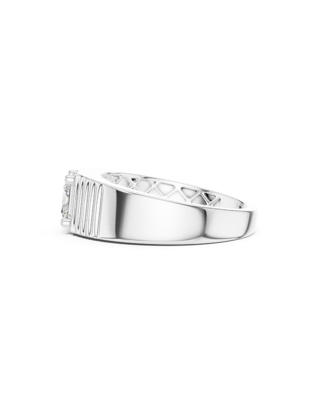 Princess Shape 0.80 CT.Diamond Ring