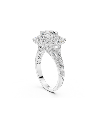 Round Shape Lab Grown Diamond Ring