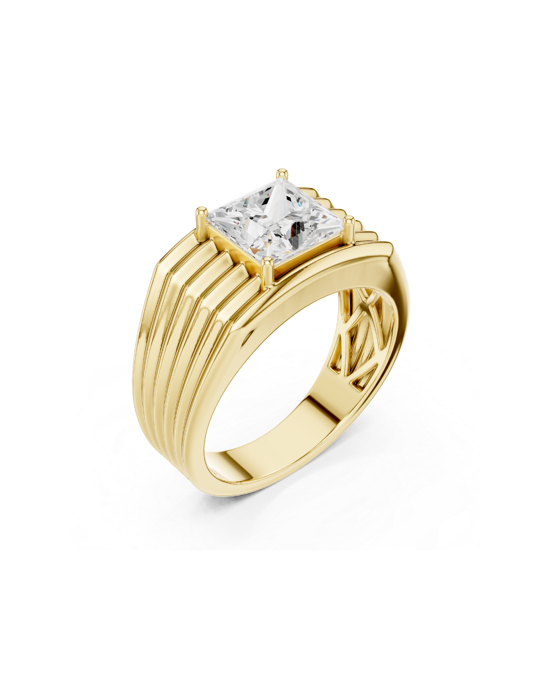 Princess Shape 2.00 CT.Diamond Ring