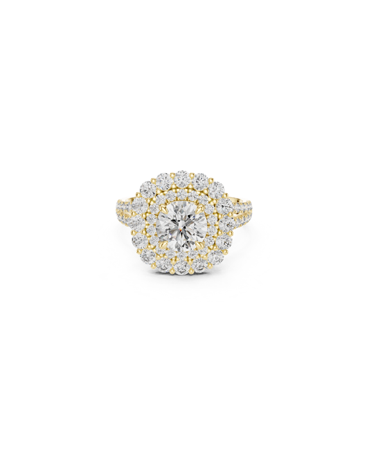 Round Shape Lab Grown Diamond Ring