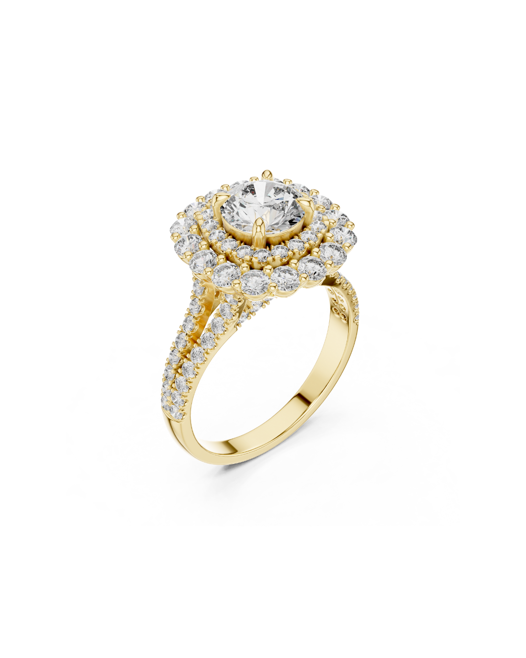 Round Shape Lab Grown Diamond Ring