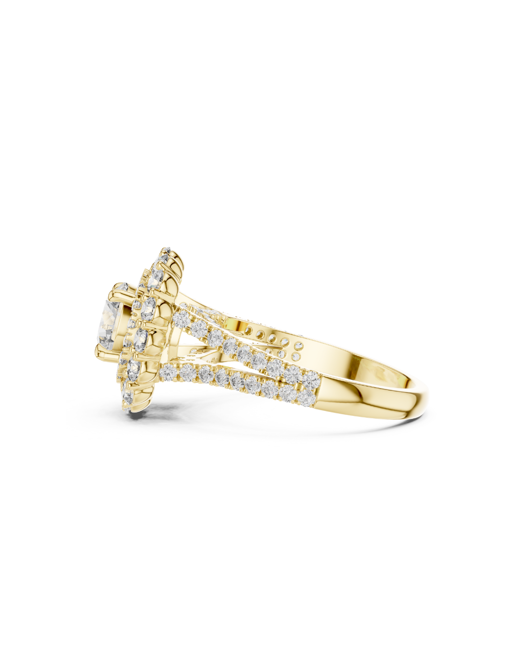 Round Shape Lab Grown Diamond Ring