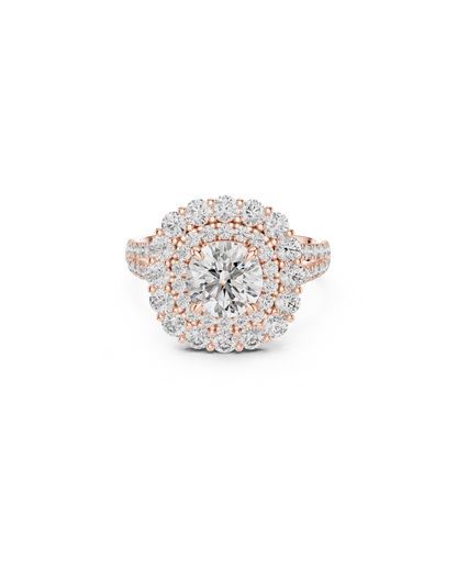 Round Shape Lab Grown Diamond Ring