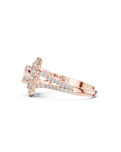 Round Shape Lab Grown Diamond Ring