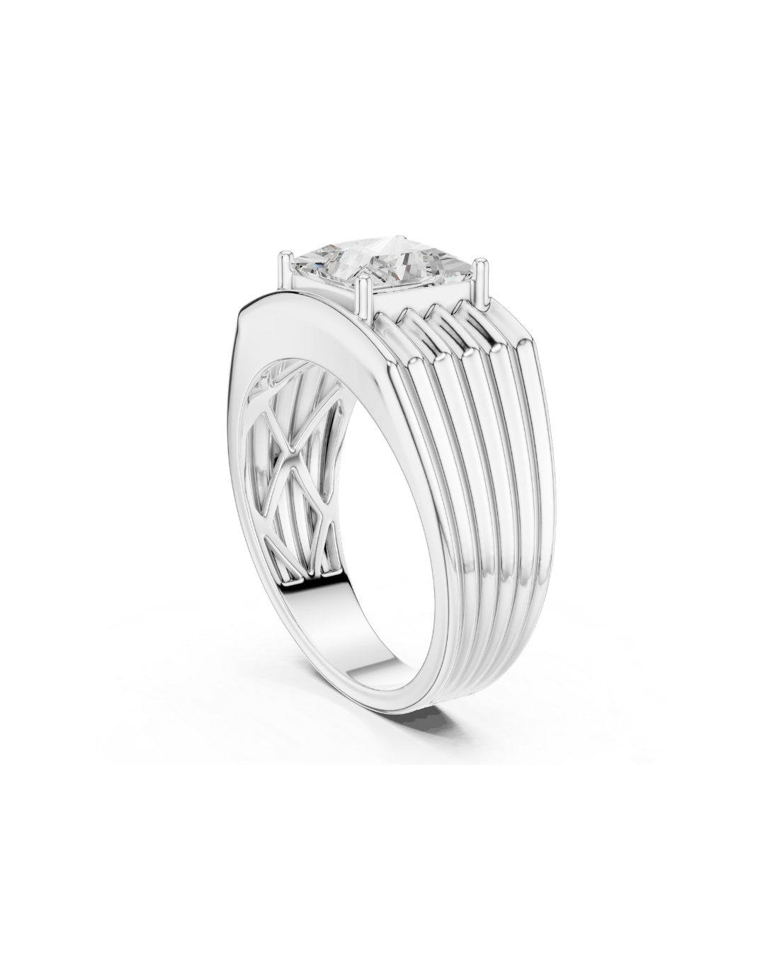 Princess Shape 2.00 CT.Diamond Ring