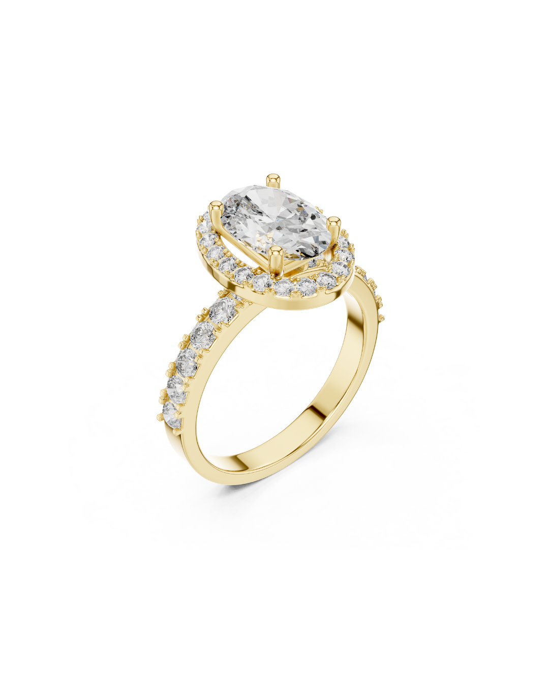Oval Shape Lab Grown Diamond Ring