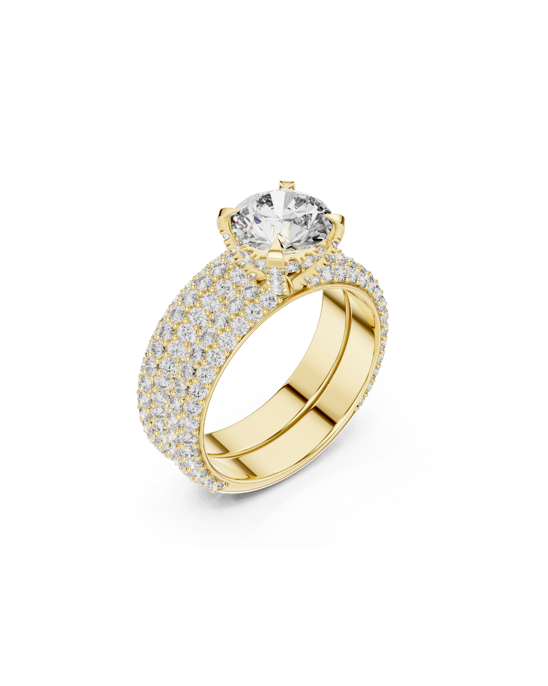 Round Shape Lab Grown Diamond Ring