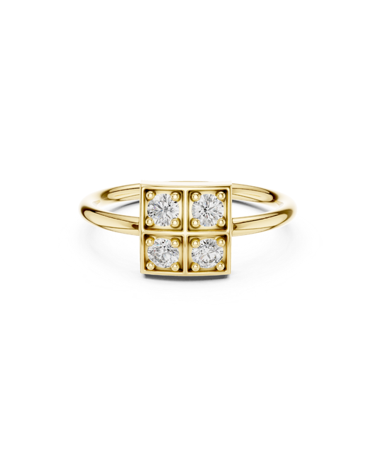 Round Shape Lab Grown Diamond Ring