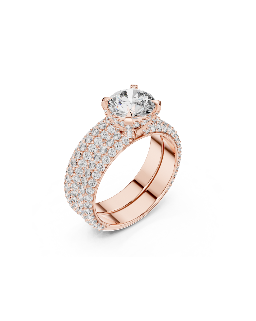 Round Shape Lab Grown Diamond Ring