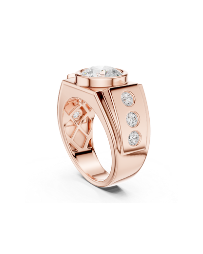 Round Shape 3.00 CT.Diamond Ring