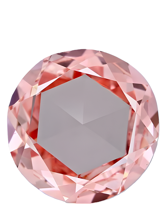 5.13 Carat Pink VS2 Round Rose Lab Diamond