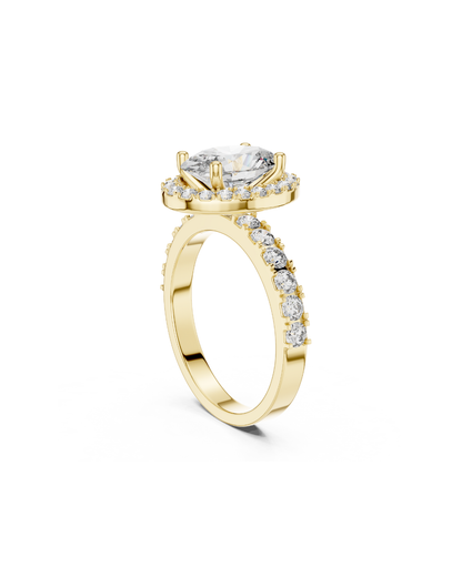 Oval Shape Lab Grown Diamond Ring