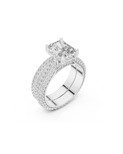 Radiant Shape Lab Grown Diamond Ring
