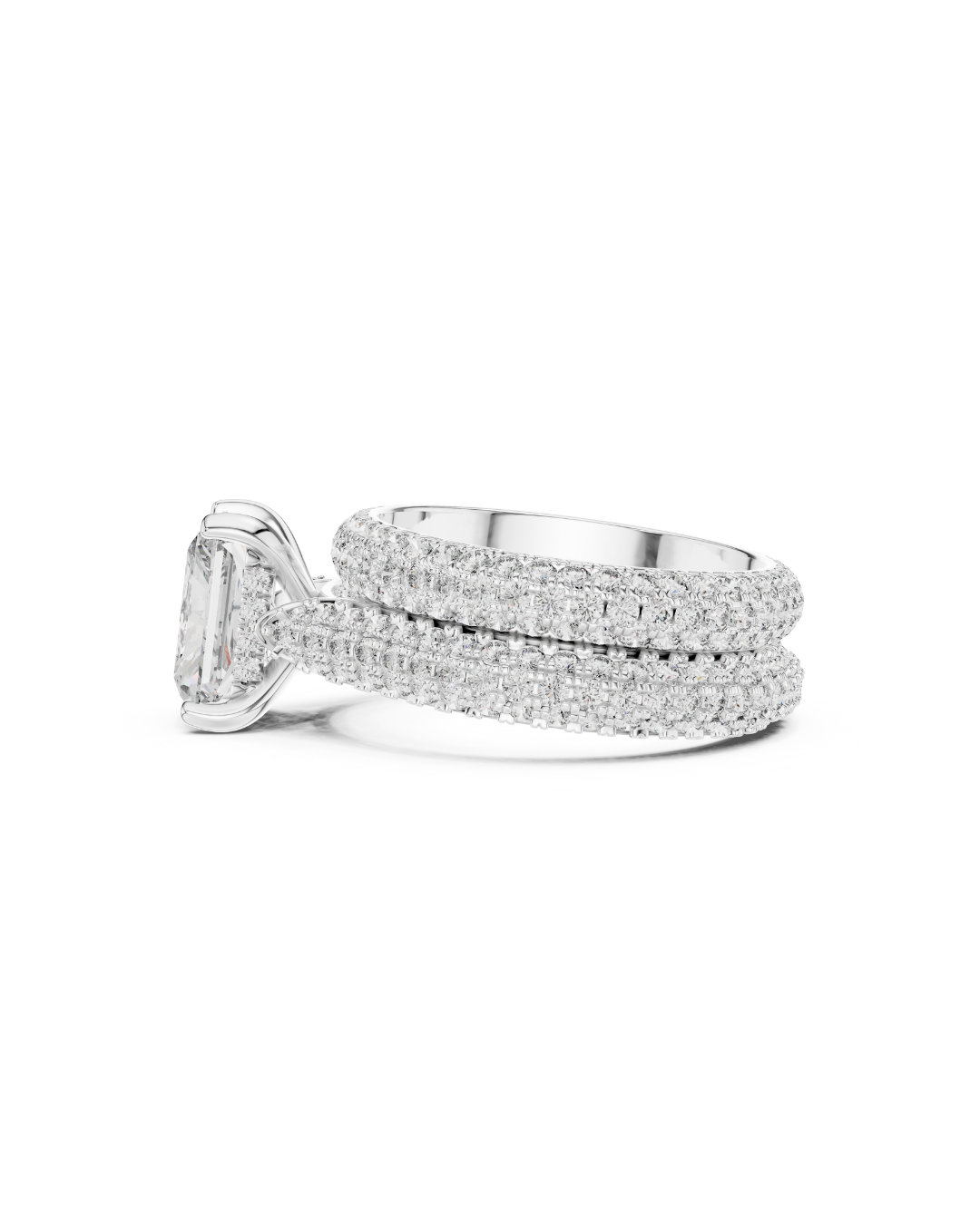 Radiant Shape Lab Grown Diamond Ring