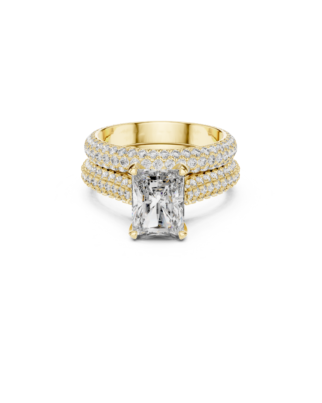 Radiant Shape Lab Grown Diamond Ring