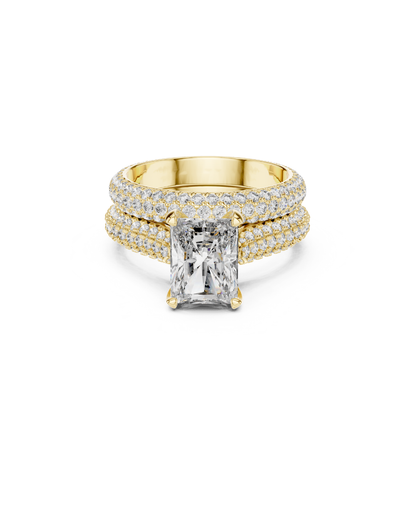 Radiant Shape Lab Grown Diamond Ring