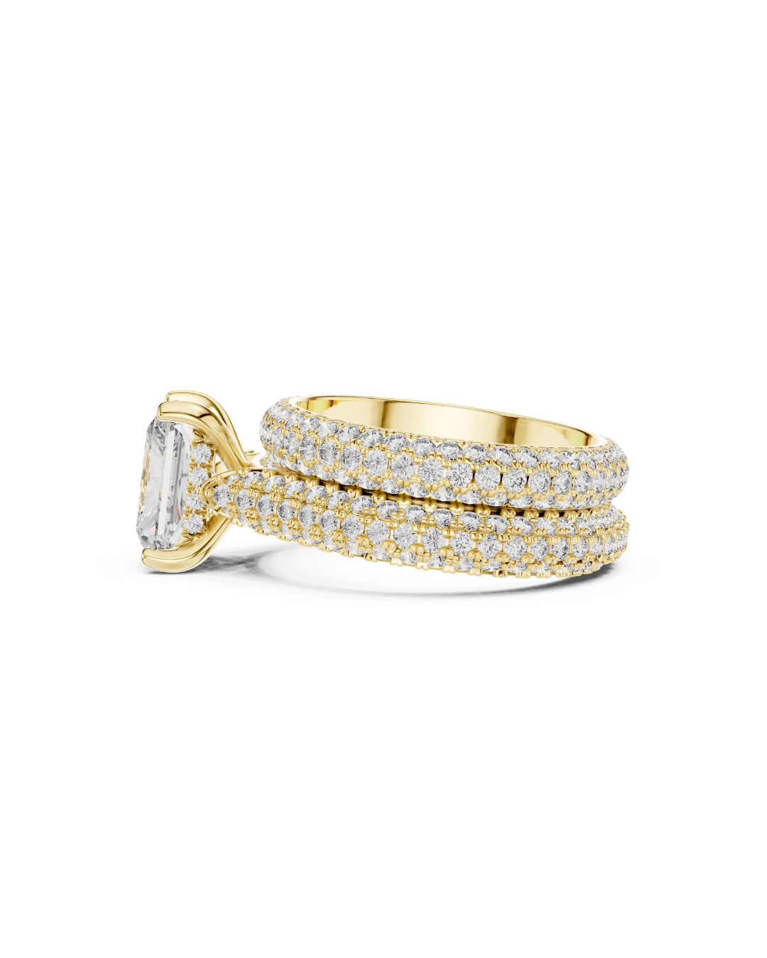 Radiant Shape Lab Grown Diamond Ring