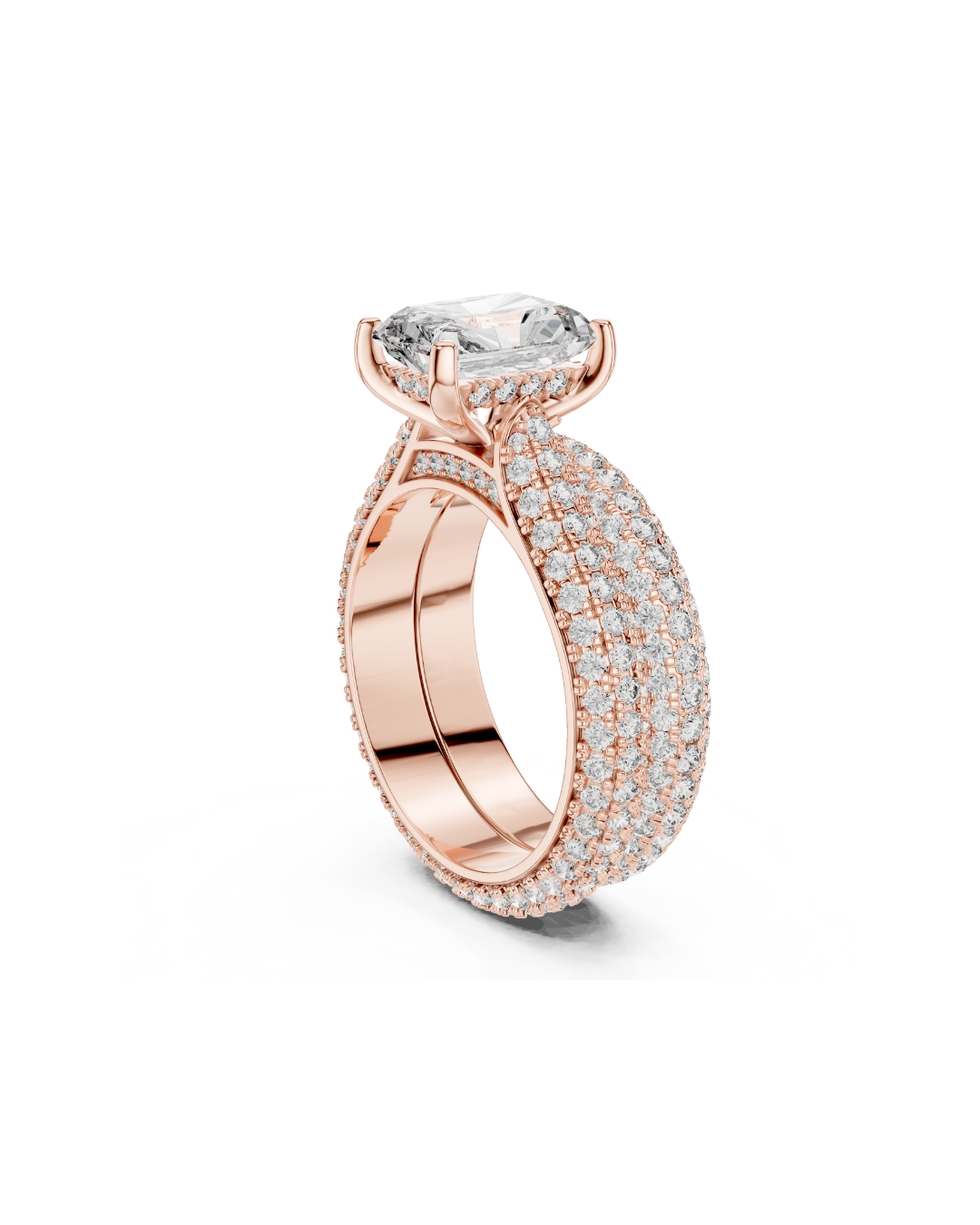 Radiant Shape Lab Grown Diamond Ring