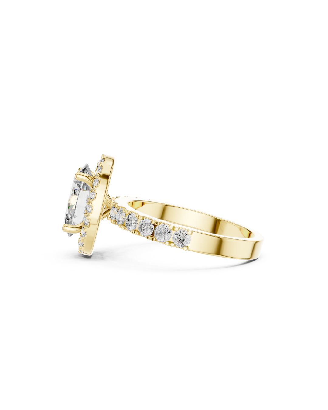 Oval Shape Lab Grown Diamond Ring