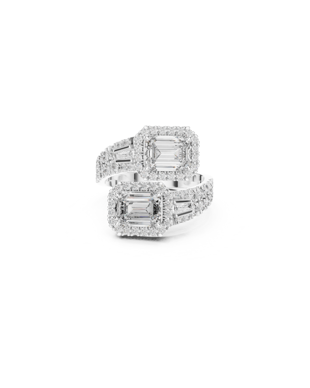Emerald Shape Lab Grown Diamond Ring