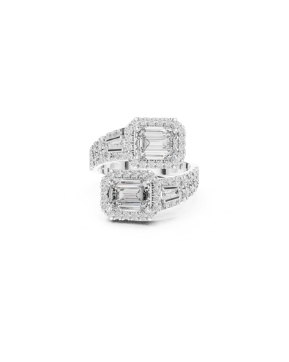 Emerald Shape Lab Grown Diamond Ring