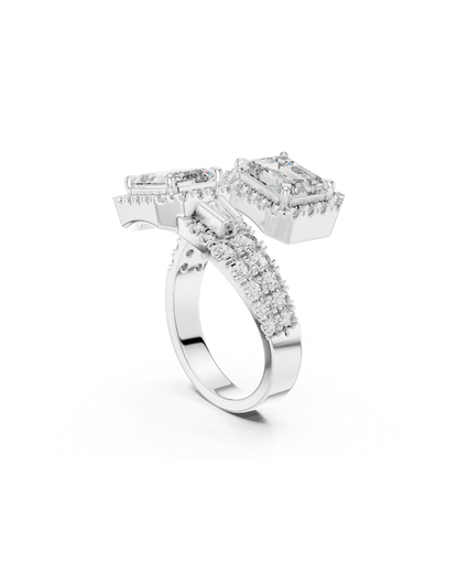 Emerald Shape Lab Grown Diamond Ring