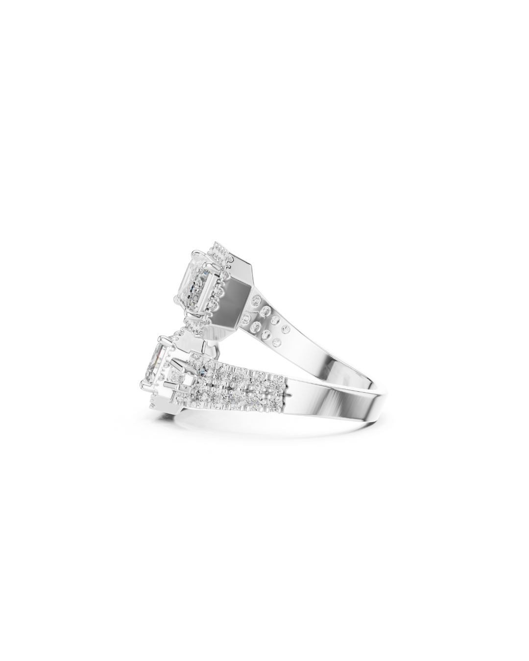 Emerald Shape Lab Grown Diamond Ring