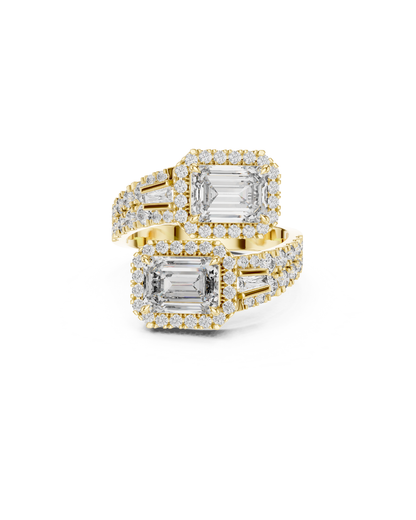 Emerald Shape Lab Grown Diamond Ring