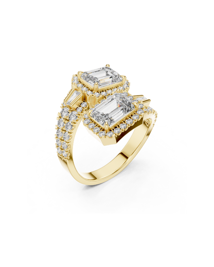 Emerald Shape Lab Grown Diamond Ring
