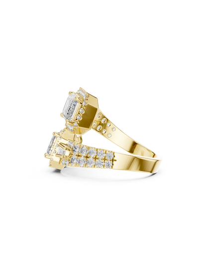 Emerald Shape Lab Grown Diamond Ring