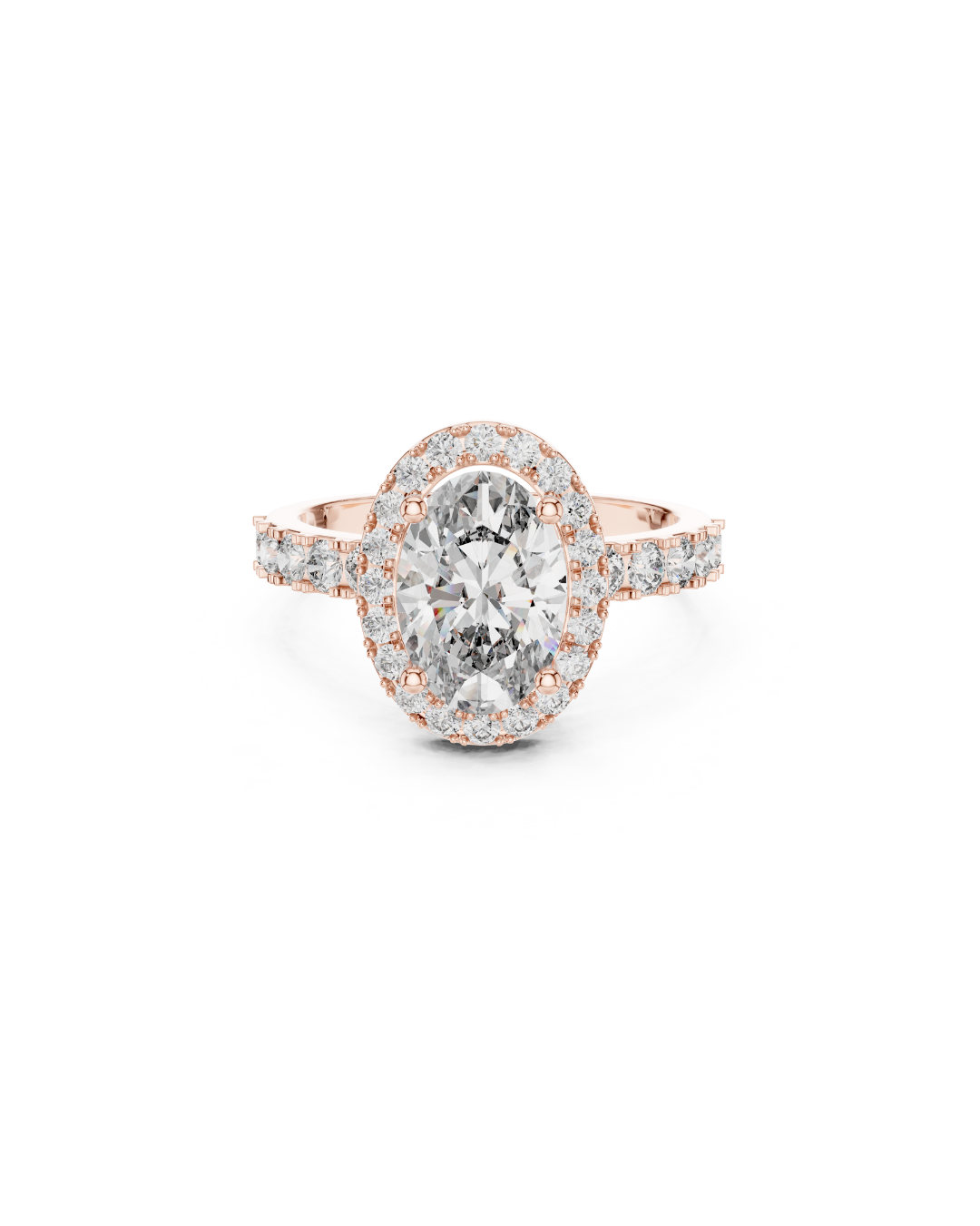 Oval Shape Lab Grown Diamond Ring
