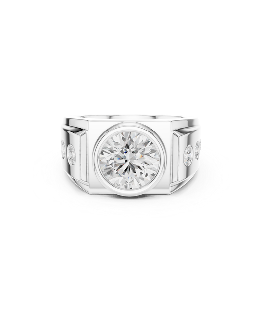 Round Shape 3.00 CT.Diamond Ring