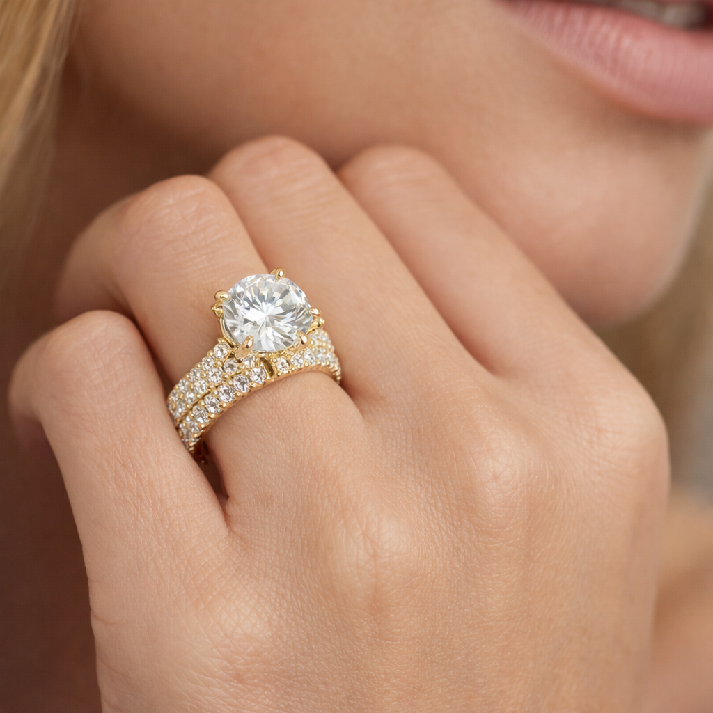 Round Shape Lab Grown Diamond Ring