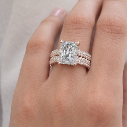Radiant Shape Lab Grown Diamond Ring