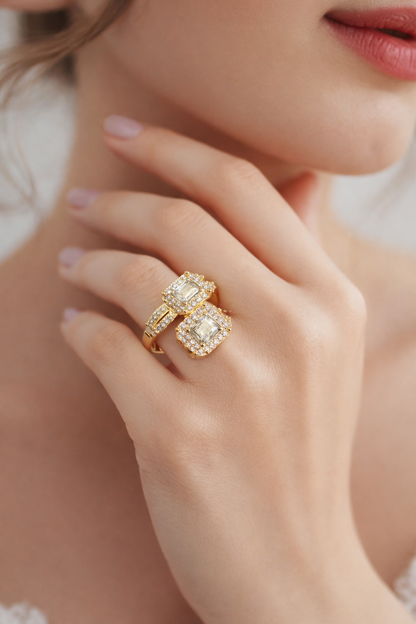 Emerald Shape Lab Grown Diamond Ring