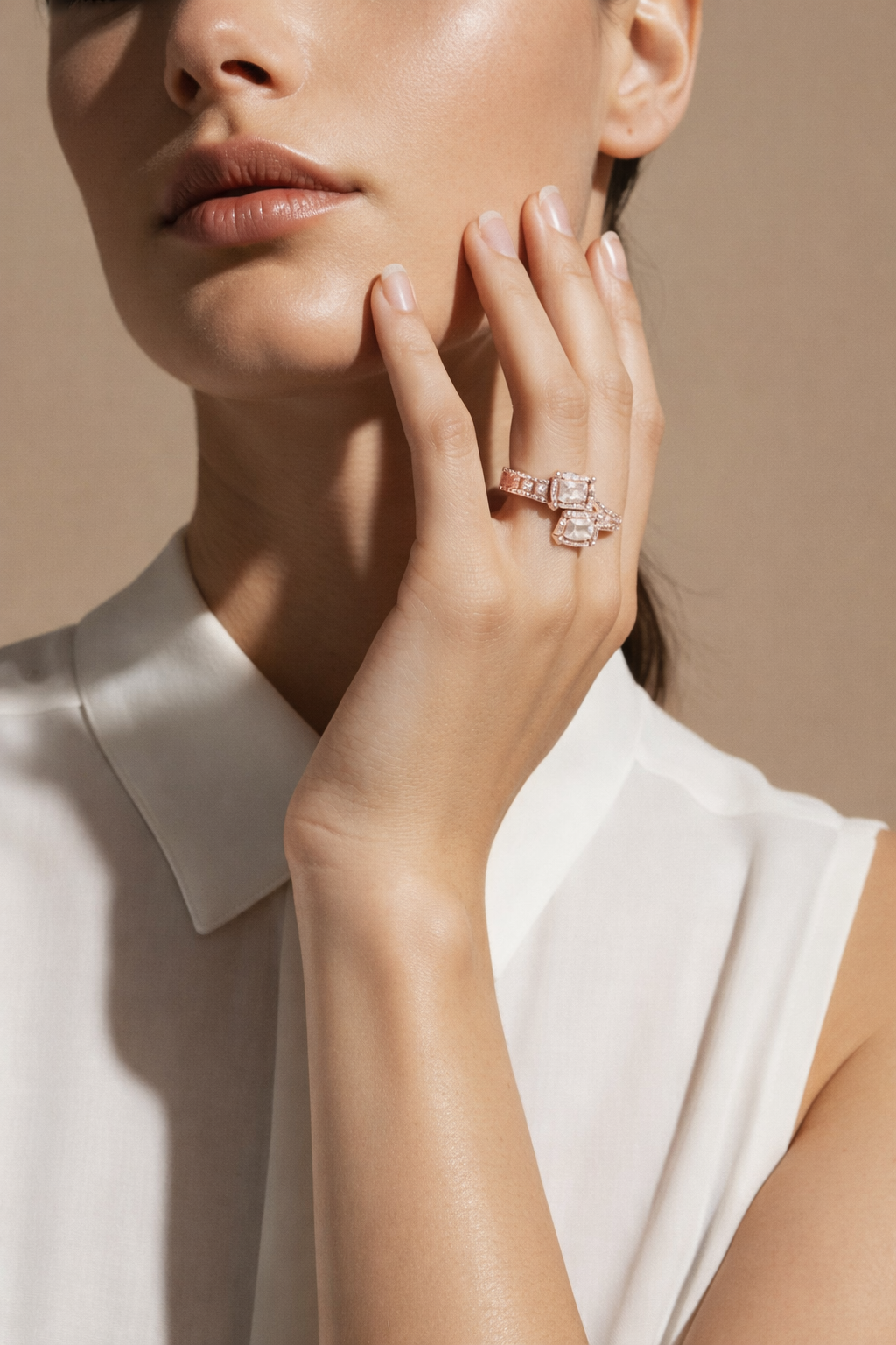Emerald Shape Lab Grown Diamond Ring