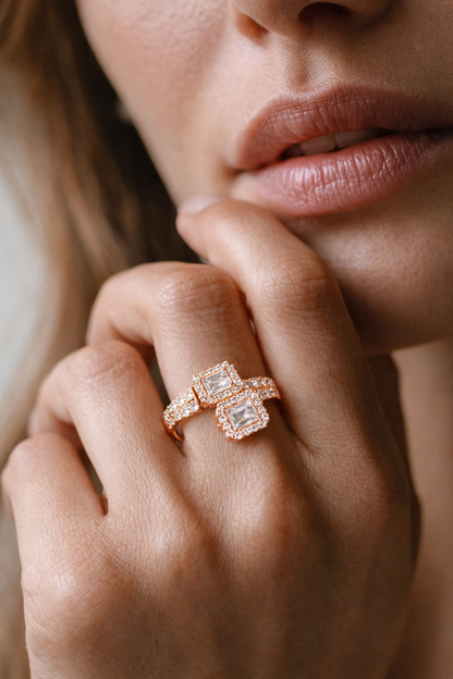 Emerald Shape Lab Grown Diamond Ring